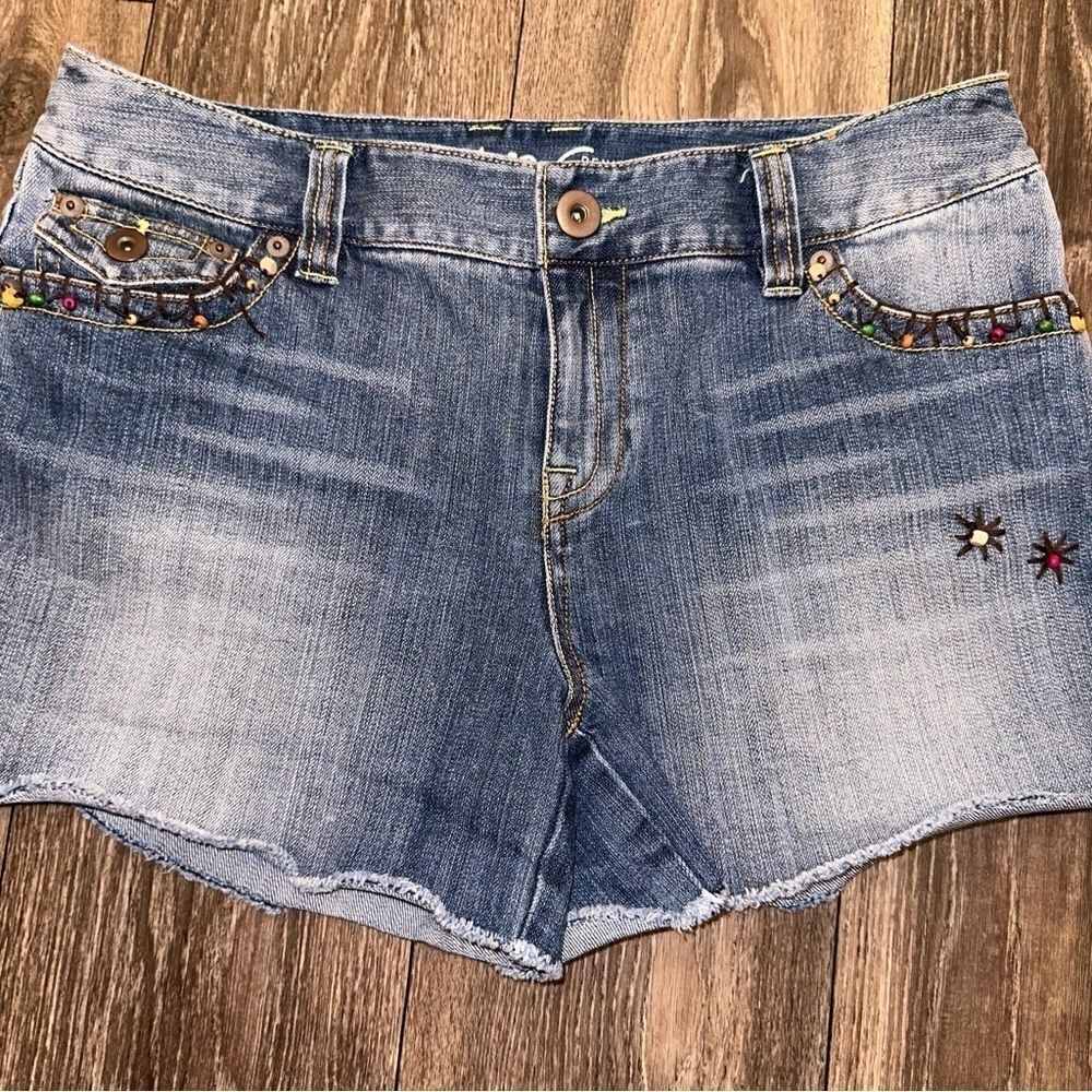 INC Beaded  Denim Shorts